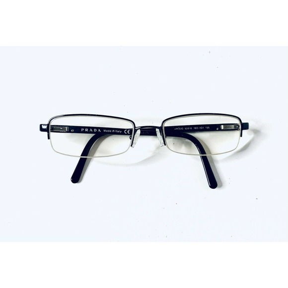 Prada Black Metal Rectangular Glasses - Picture 6 of 12